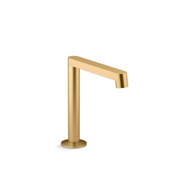 Kohler Bathroom Sink Faucet Spout W/ Row Design, Single Hole, Polished Chrome, 1.2 gpm, 6-5/8 in Spout Reach 77969-2MB - main